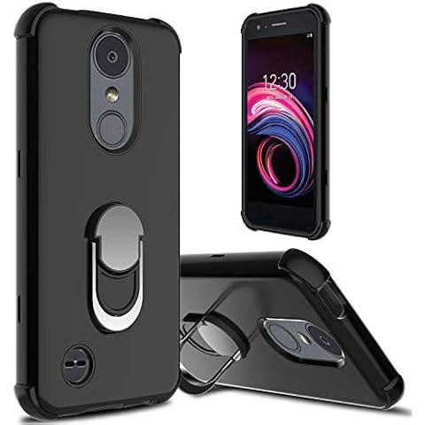 lovpec Case for LG Aristo 3, for LG Aristo 2/for LG Aristo 2 Plus/for LG Tribute Empire Case, Ring Magnetic Holder Kickstand Phone Case for LG Rebel 4 LTE/for LG Phoenix 4 (Black) Cover