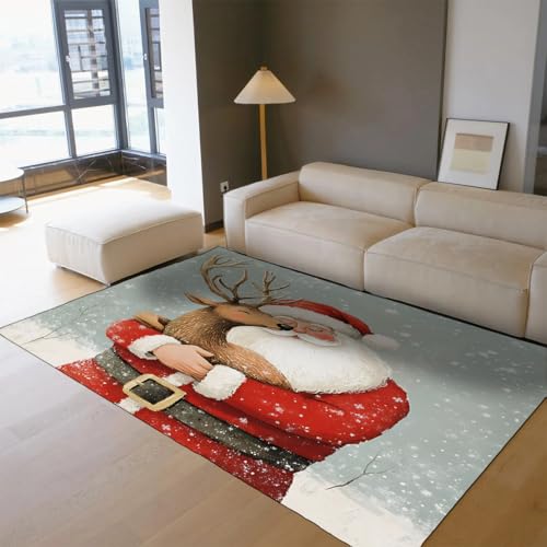 Tapis de Noël lavable pour protéger le sol de l'entrée avec douceur - 4