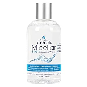 Body Drench 3-in-1 Micellar Water Makeup Remover, Facial Cleanser & Hydrating Water for Sensitive Skin, Eye Makeup Remover, 8.5 fl oz