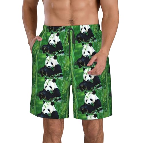 Pantalones cortos de playa antirozaduras CHAbu Panda con forro suave
