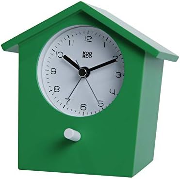 KOOKOO EarlyBird Green, bird voice alarm clock with real bird voices and a three-tone gong
