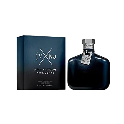 John Varvatos JV X NJ Blue – Eau de Toilette homme/men, 125 ml, diskret herrdoft, fruktig och fräsch kombination av vatten och citrus-noter, i en blå designflaska
