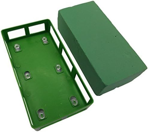 Evniset Wedding Decoration Wedding car Rectangular Six Claws Sucker with Floral Foam Bricks - Green - 1 Set