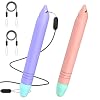 Stylus Pens for Kids, MEKO 2 Pack Kid-Friendly Tablet Pen with Tethers Work for Amazon Fire Tablet, iPad, iPhone, Android Tablets, All Touchscreen Devices (Pink+Purple)