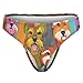 WUXEKZO Womens Cheeky Briefs Panty, Ultra Soft, Polyester Fashion Board Triangle Briefs Bikini Fast Dry Colorful Oil Cute Schnauzer Dogs Art Bikinis
