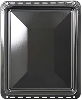 SPARES2GO Large Vitreous Enamel Oven Baking Tray Compatible with Bosch, Neff & Siemens (455mm x 370mm)