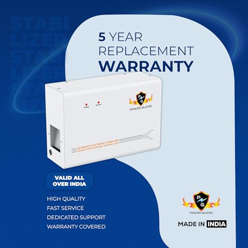 Image of Power Guard PG 400 Voltage Stabilizer for 1.5 Ton Split & Window AC | 170V to 280V Range | 5-Year Warranty
