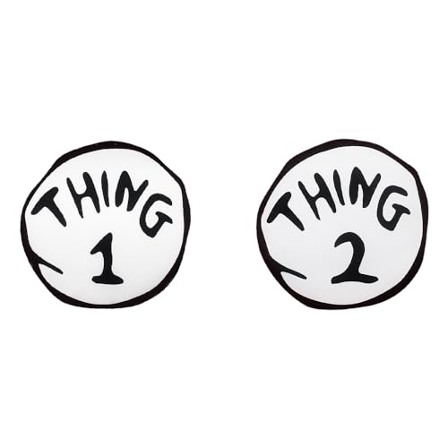 Thing 1 2 Small 2 Piece Iron On Patch Set Halloween Costume Accessories Standard