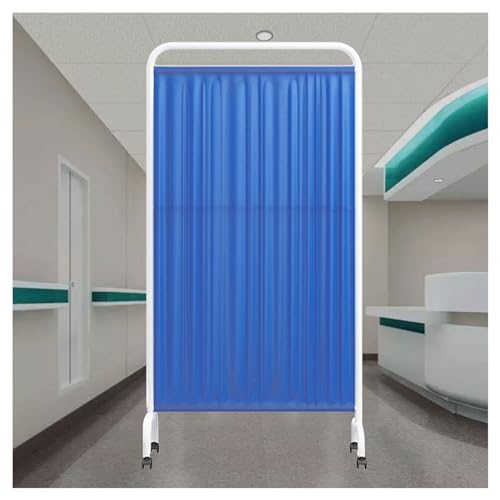 Sywlwxkq Mobile Medical Privacy Screen,1-5 Panels Folding Rolling Privacy Screen,6Ft High Standing Door Partition cover