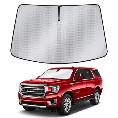 Windshield Sun Shade for GMC Yukon 2021-2025 &mdash; Upgraded Nano Materials Front Window Shade Cover...
