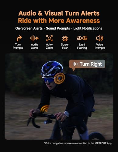 Image of iGPSPORT BiNavi Air Bike Computer, 3.0'' Touchscreen MAP Voice Navigate Reroute Climb Smart Wireless GPS Cycle Computer