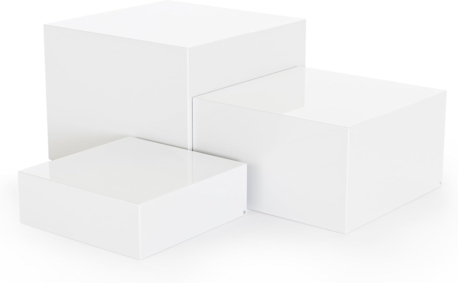 Metal Display Stands for Buffet Table - Black & White Cake Risers, Cupcake Stand for Wedding, Party, Catering Supplies, Elegant Food Risers for Displaywith 3Pcs Hollow Bottoms 6''x7''x8''