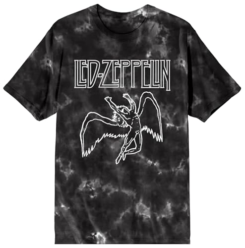 Led Zeppelin Adult Black Cloud Wash Short Sleeve Tee