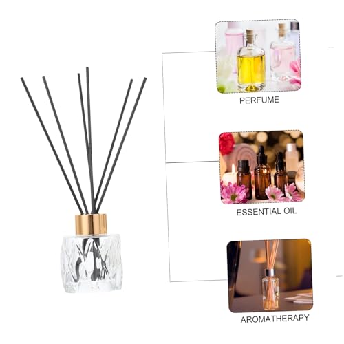 Set decorativo con botellas de aromaterapia y varillas de ratán miniatura 6