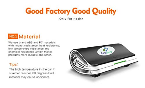 Aurapuro Car Air Purifier with ionizer True HEPA 13 + Carbon filter - Image 6