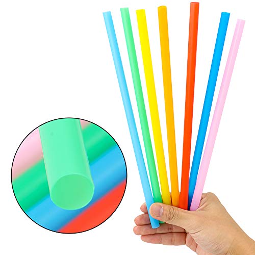Tomnk 200 Pack Jumbo Smoothie Straws, 10.3 Inch Milkshake Straws Disposable Extra Long #TOP3