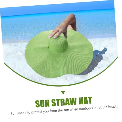 Chapeau de soleil vert pliable pour éviter les coups de soleil - 6