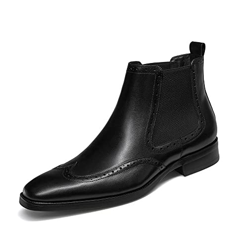 Image of Men's Chelsea Boots Mens Genuine Leather Dress Boots