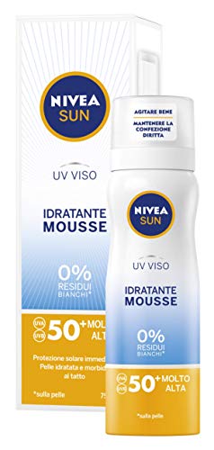 Nivea Sun UV - Crema solar hidratante FP50, protección muy alta, 75 ml