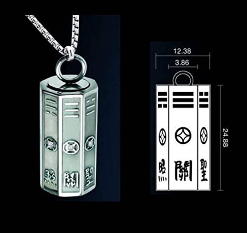SHOWNICE Ward off Evil Spirits Faith Pendant Unisex Noctilucence Religious Believers Prayer Octagon Eight Character Mantra Necklace3