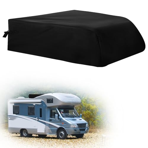 Funda para Aire Acondicionado de RV, Tela Oxford 600D Negra Funda para Aire Acondicionado de RV para Techo con Revestimiento de PVC Compatible con Dometic Brisk II
