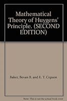 Mathematical Theory of Huygens' Principle. (SECOND EDITION) B001E3DO0U Book Cover