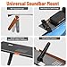 Soundbar Mount, No Drilling Steel TV Top Shelf Fits Most of Sound Bars Up to 15 Lbs, Universal Sound Bar TV Mount Bracket, Sound Bar Stand Compatible with Samsung, Sony, LG,Bose, 16.9x4.7inch