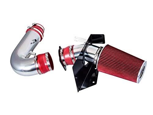 Cold Air Intake System with Heat Shield Kit + Filter Combo RED Compatible For Ford 97-03 F150/Expedition / 97-99 F250 4.6L/5.4L / 98-99 Lincoln Navigator 5.4L V8