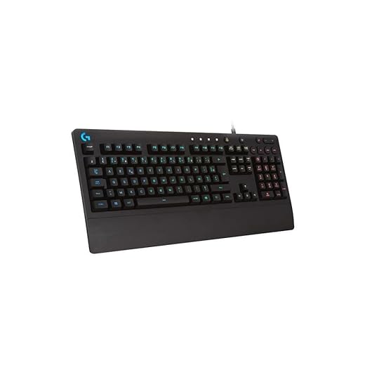 Logitech G213 Prodigy, Clavier Gamer, Eclairage RGB LIGHTSYNC, Résistant aux Éclaboussures, Personnalisable, Commandes Multimédia Dédiées, Français AZERTY - Noir