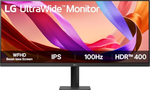 LG UltraWide 34U511A-B.AEU (34 Zoll) 21:9 UWFHD IPS Monitor, 100Hz, DisplayHDR™ 400, Schwarz