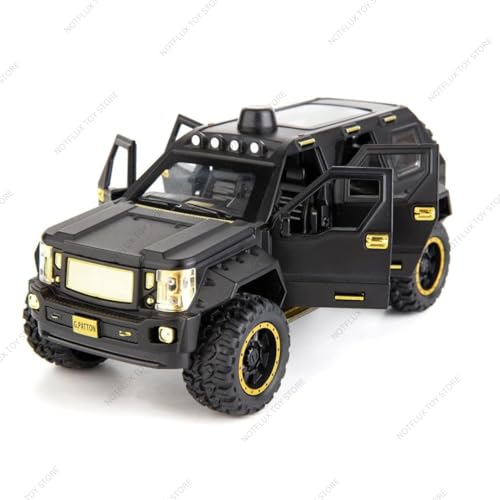 Image of G-Patton 1:24 Scale Diecast Metal Pull Back Action Toy Car - Collectible Model Vehicle for Kids, Realistic Design (Multicolor) (Pack of 1)