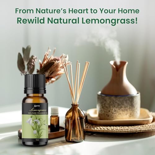 Image of Aerra Lemongrass Fragrance Oil 15ml | Long-Lasting | Soaps & Diffuser |