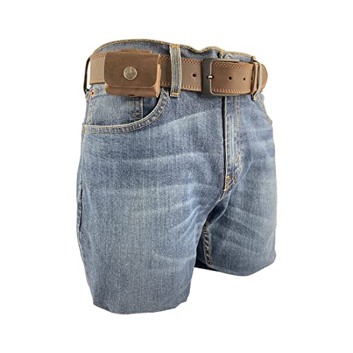 Leathertex, Rustic Airpods Pro Charging Cover Handmade From Full Grain Leather - Pocket Size, Genuine Bluetooth Case - Protective Portable Carrying Pouch - Bourbon Brown #TOP2