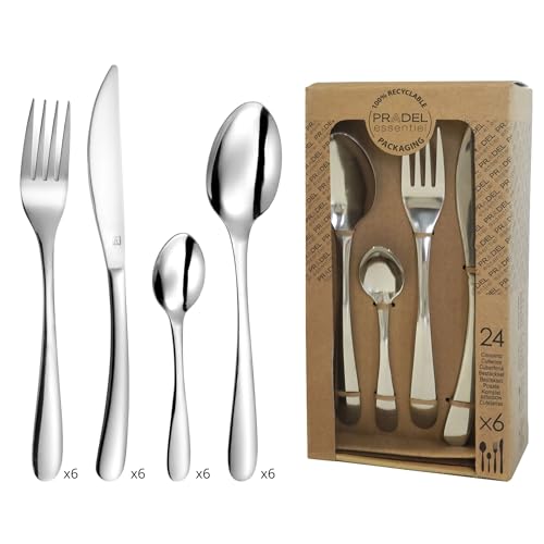 Ménagère 24 couverts inox 1,5 mm pour simplifier la vaisselle
