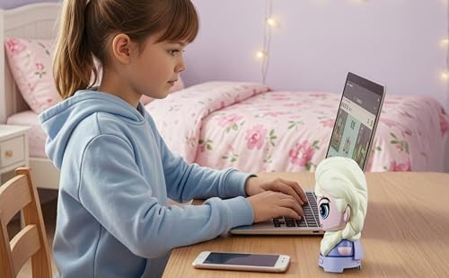 Image of eKids Disney Frozen Bluetooth Speaker with Rechargeable Battery, Portable Wireless Speaker (Frozen Elsa)