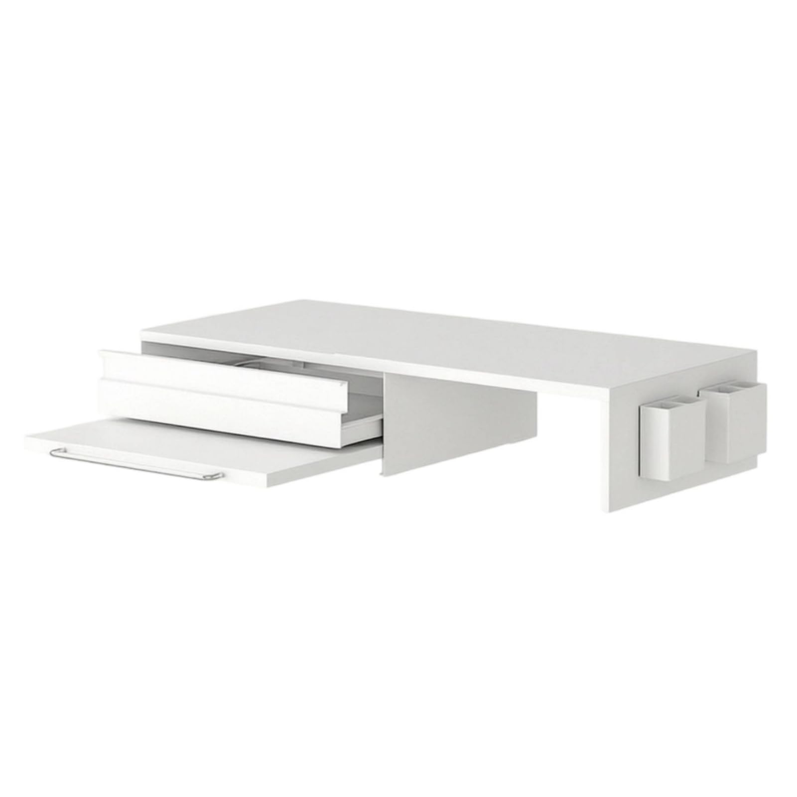 Yajuyi Estante para Impresora de Oficina Mesa Organizador de Suministros Cajón Deslizante y Estante Inferior Acero al Carbono Adecuado para Oficina Estudio en Casa Dormitorio, Style to 1