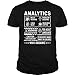 Analytics Multitasking Problem Solving Job Title - Unisex Tee Black
