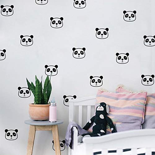 54 adhesivos de pared vinilo panda para decoración miniatura 3