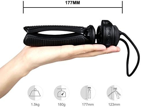 Fotopro Mini Tripod Sets with Phone Adapter, Bluetooth Shutter Release for Camera, Gopro, iPone, Samsung and Other Smartphones