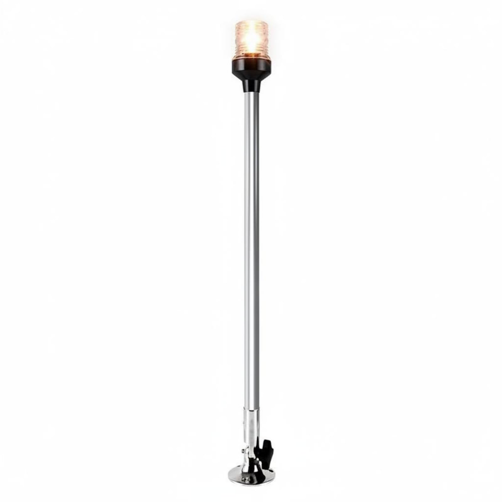 Luce di Navigazione a LED 12V Luce Laterale Nautica Lunga Durata Lampada di Bordo Marina per Armatori, 600 Mm, Base Regolabile In Acciaio Inossidabile