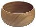 Pacific Merchants Acaciaware 10- by 4-Inch Acacia Wood Round Calabash Serving/Salad Bowl