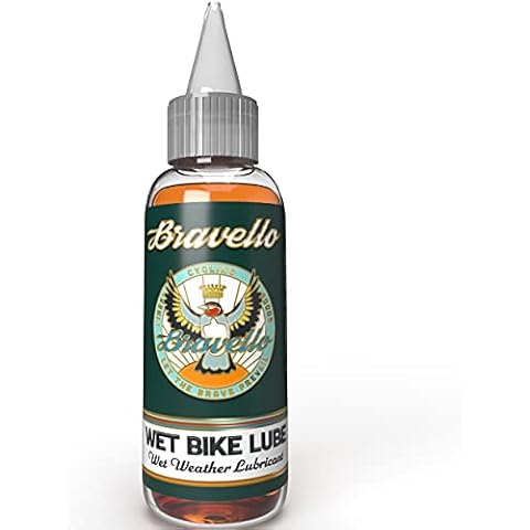 Bravello wet chain lube, bike chain lubricant oil for use in wet weather, suitable for all bicycles, 100ml Cover