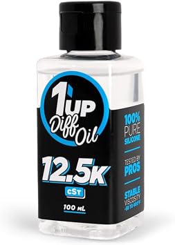 1UP Racing 110012 - Pure Silicone Diff Oil, 100ml, 12.5K CST