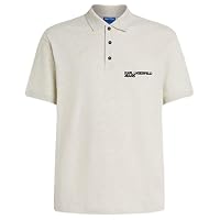 KARL LAGERFELD JEANS Uomo Regular Pique Polo Grigio chiaro melange XS
