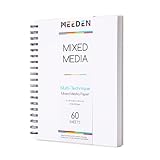 MEEDEN Mixed Media Paper Pad: 8" x 10" 112lb/165gsm Spiral Bound Mixed Media Sketchbook with DIY Cover - 60 Sheets Art Drawing Paper Sketch Pad for Artist Adults Painting Writing Sketching