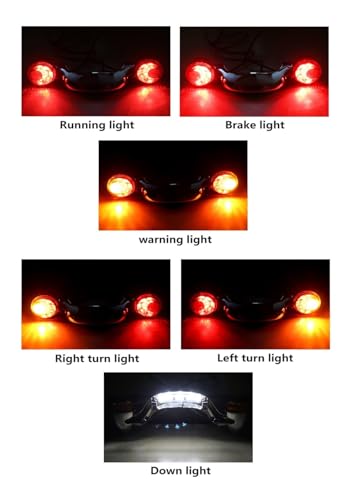 Intermitentes de moto para sustituir luces traseras de Harley Touring y Road King 4