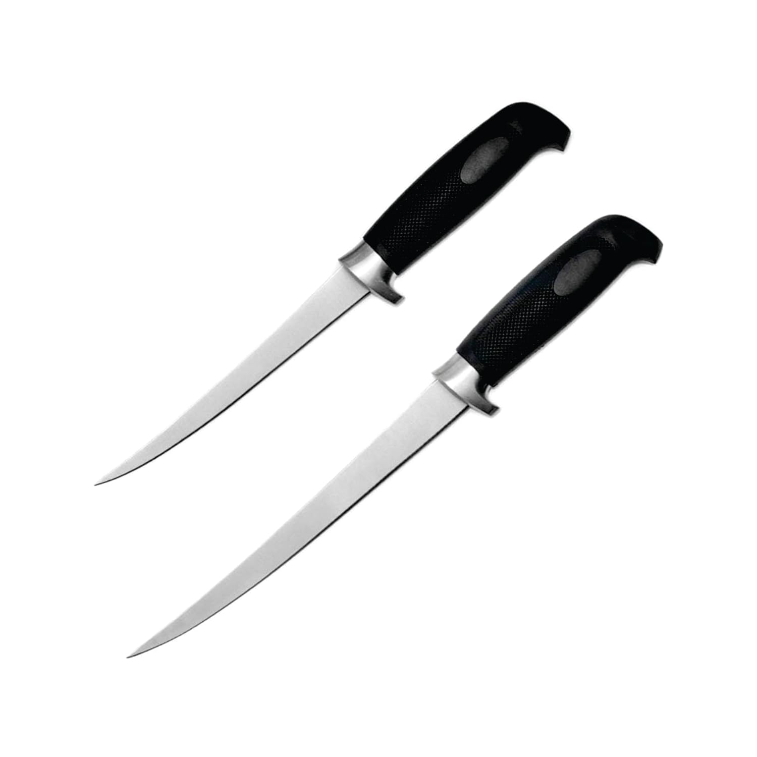 Rite Angler 2 Pcs Fishing Fillet Knife Set Stainless Steel 6.25 Inch, Professional Level Knives for Filleting and Boning, Non-slip Handles, Fishing Gear