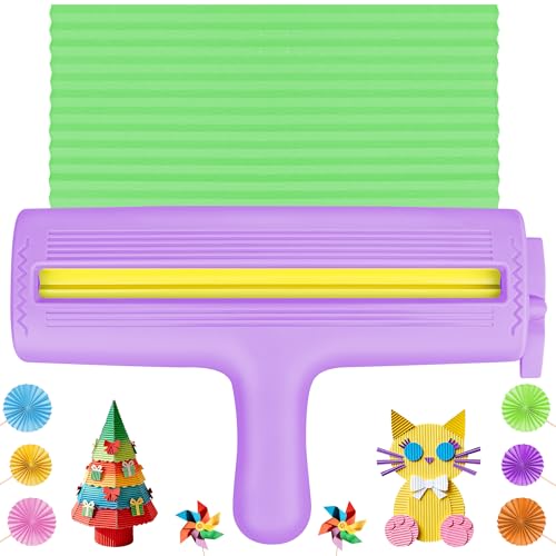 El Mejor Listado de Herramientas para manualidades con papel los 10 mejores. 45 AHIER - Crimpadora de papel para manualidades, herramienta para hacer forma de onda con rodillo de 8.6 pulgadas de ancho para álbumes de recortes, quilling, envolver manualidades...