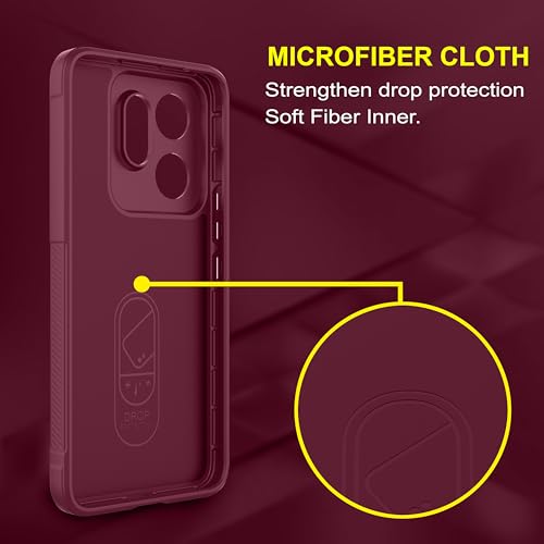Image of Zapcase Back Case Cover for Vivo T4 Pro 5G | Compatible for Vivo T4 Pro 5G Back Cover | Liquid Silicon Magic Case with Camera Protection | Plum