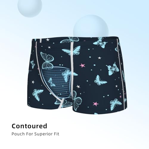 Boys' Cotton Boxer Brief Soft Underwear-Beautiful Butterflies4